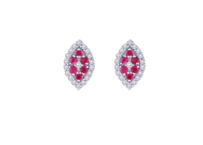 Gemstone Stud Earring